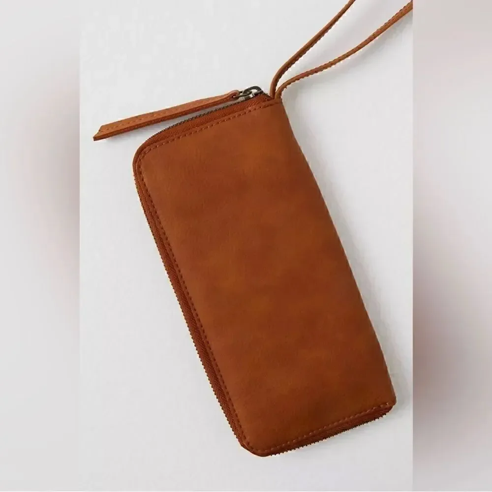 NWT! Free People Distressed Vegan Wallet